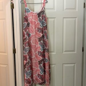 Paisley print maxi dress